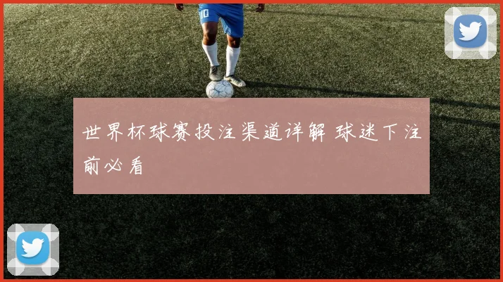 世界杯球赛投注渠道详解 球迷下注前必看